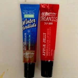 Bath& Body Works Co Bigelow bundle APPLE JELLY AND TRIPLE HOT CHOCOLATE LIPGLOSS